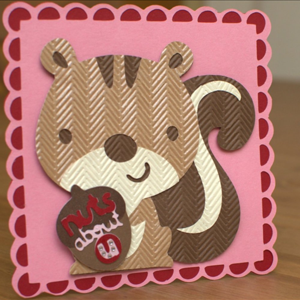 Cuttlebug A2 HERRINGBONE embossing folder - Picture 5 of 8